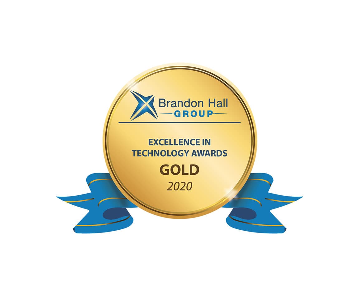 Realizeit won gold in the 2020 Brandon Hall Group Excellence in Technology Awards