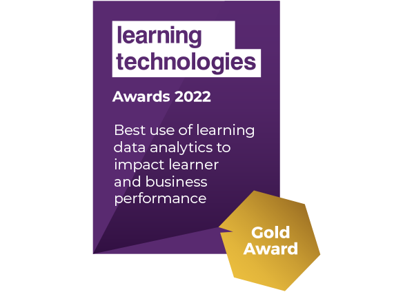 Realizeit won gold in the 2022 learning technologies awards